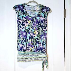 La Perla Studio Y2k Floral Stretch Side Tie Top